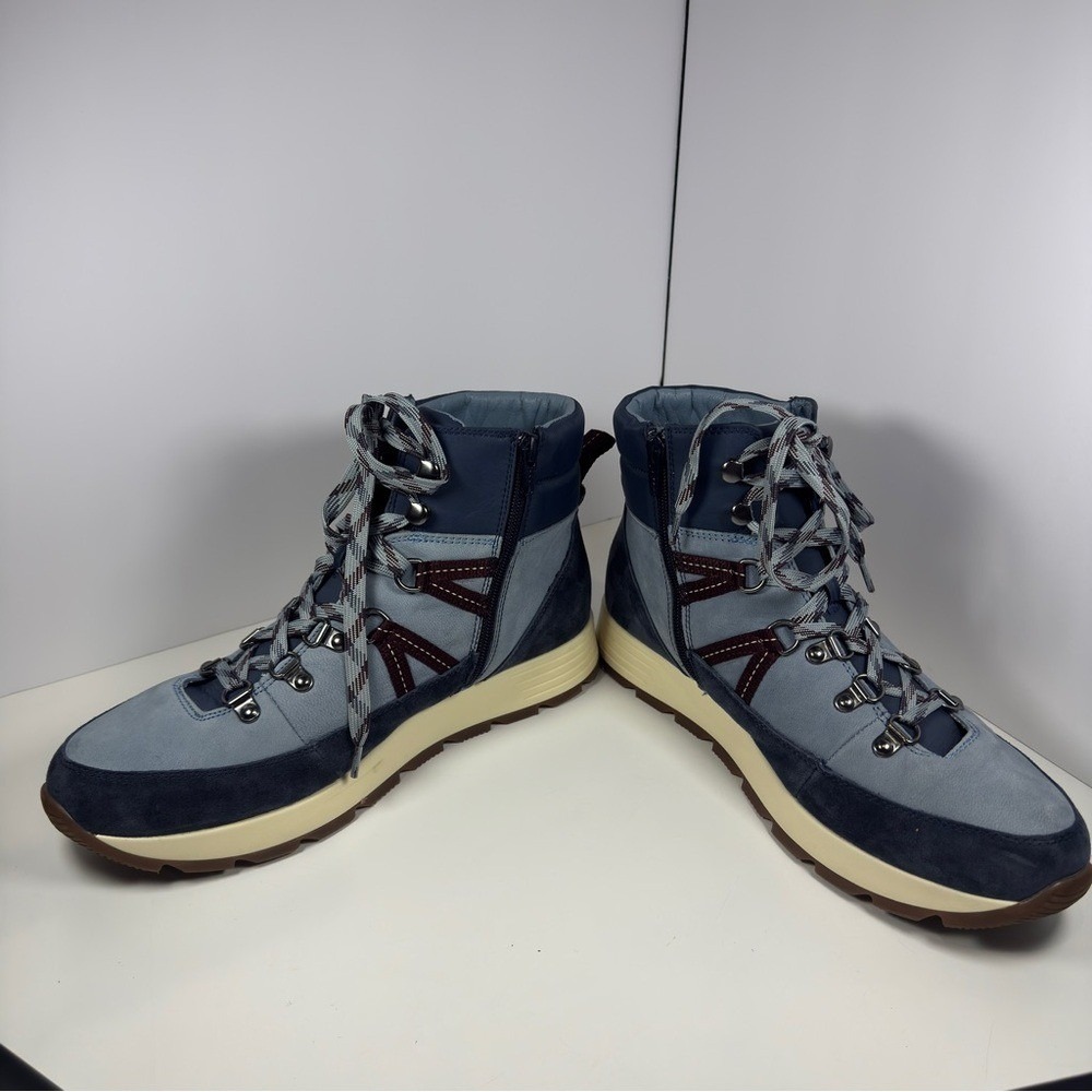 Alex Marie Navy and Burgundy Ankle Boots Women's Size 10 - Picture 5 of 10